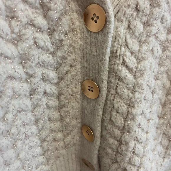 Forever 21 Beige Cable Knit Cardigan - Picture 2 of 4